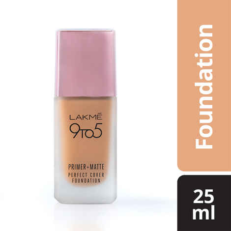 Buy Lakme 9 To 5 Primer + Matte Perfect Cover Foundation - Warm Sand W160 (25 ml) - Purplle