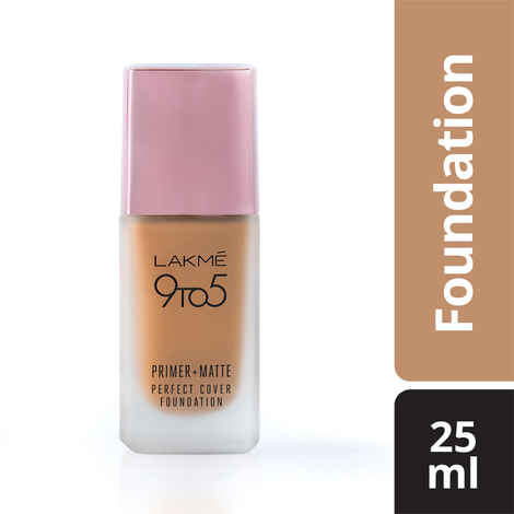 Buy Lakme 9 To 5 Primer + Matte Perfect Cover Foundation - Neutral Almond N340 (25 ml) - Purplle