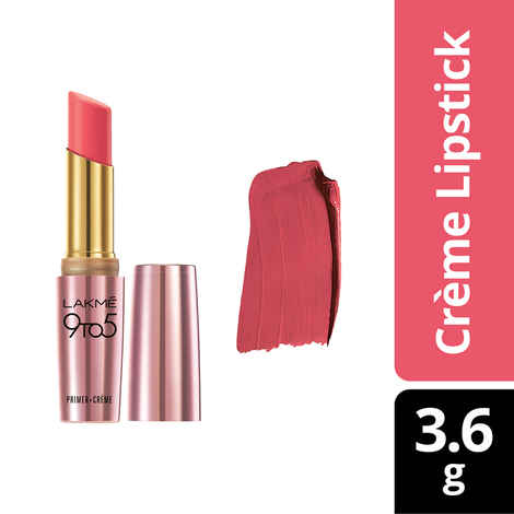 Buy Lakme 9 To 5 Primer + Creme Lip Color - Pink Charge CP2 (3.6 g) - Purplle