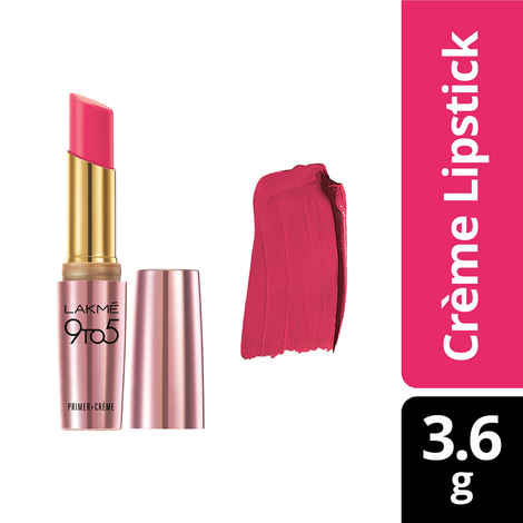 Buy Lakme 9 To 5 Primer + Creme Lip Color - Pink Affair CP7 (3.6 g) - Purplle