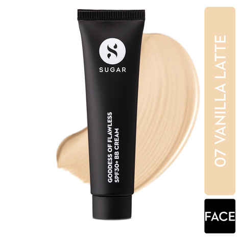 Buy SUGAR Cosmetics Goddess Of Flawless BB Cream with Matte Finish | Long Lasting - 07 Vanilla Latte - Purplle
