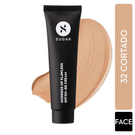 Buy SUGAR Cosmetics Goddess Of Flawless BB Cream with Matte Finish | Long Lasting - 32 Cortado - Purplle