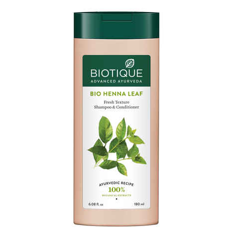 Biotique Bio Henna Leaf Fresh Texture Shampoo & Conditioner (180 ml)