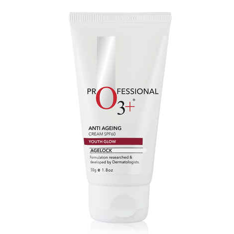 Buy O3+ Agelock Anti Ageing Youth Glow Cream SPF 60 (50 gm) - Purplle