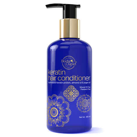 Buy Body Cupid Keratin Hair Conditioner with Hydrolyzed Keratin Protein,Coconut Oil and Argan Oil (300 ml) - Purplle