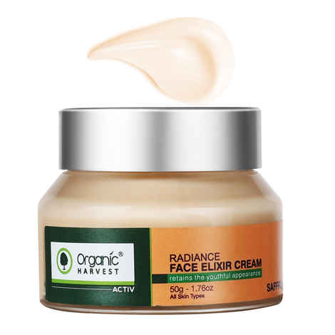 Buy Organic Harvest Active Range Radiance Face Elixir Cream (50 g) - Purplle