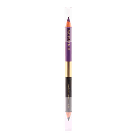 Buy Bollyglow Idol-Eyez Duo Eye Pencil Eyeliner Midnight Moon Purple Rain (0.78 g) - Purplle
