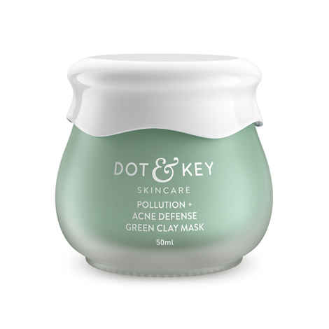 Buy Dot & Key Pollution + Acne Defense Green Clay Mask (50 ml) - Purplle