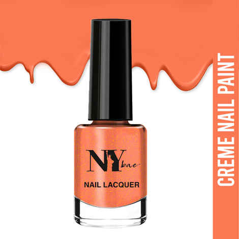 Buy NY Bae Creme Nail Enamel - Crinkle Cut Fries 20 (6 ml) | Orange Peach | Smooth Creamy Finish | Rich Colour Payoff | Chip Resistant | Quick Drying | One Swipe Application | Vegan | Cruelty & Lead Free | Non-Toxic - Purplle