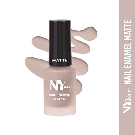 Buy NY Bae Matte Nail Enamel - Bagel 8 (6 ml) | Purple | Luxe Matte Finish | Highly Pigmented | Chip Resistant | Long lasting | Full Coverage | Streak-free Application | Vegan | Cruelty Free | Non-Toxic - Purplle