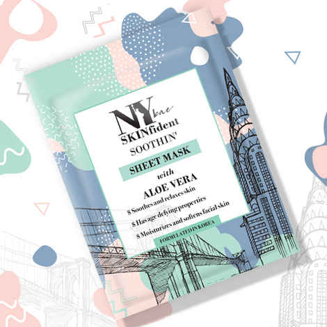 Buy NY Bae SKINfident Soothin' Sheet Mask with Aloe Vera (20 ml) - Purplle