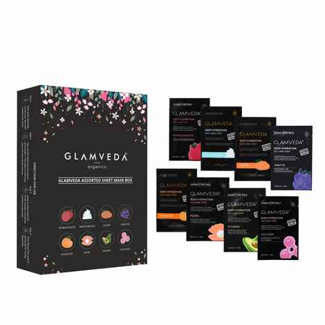 Buy Glamveda Korean Sheet Mask Box - Pack Of 8 (200 g) - Purplle