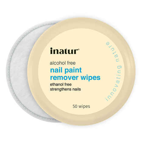 Inatur Nail Paint Remover Wipes 50 Pcs