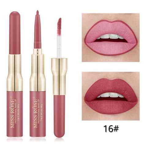 Buy Miss Rose Professional Make Up Lipgloss & Lipliner I Hide My (7102-002B-16) - Purplle