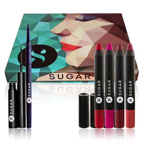 Buy SUGAR Cosmetics Eye Spy, Lips Don't Lie Makeup Box - Purplle