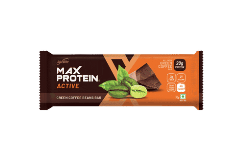Buy Rite Bite Max Protein Active Green Coffee Beans Bar - Pack of 3 (70 g x 3) - Purplle