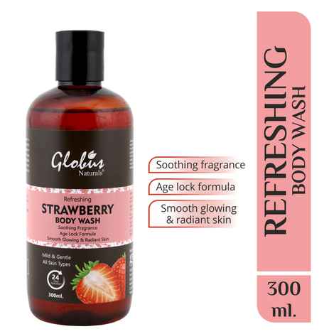 Buy Globus Naturals Refreshing Strawberry Body wash (300 ml) - Purplle