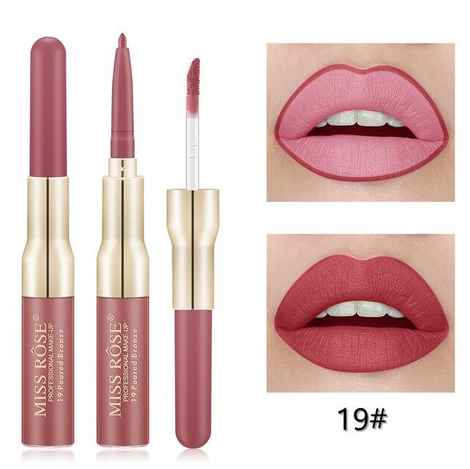 Buy Miss Rose Professional Make Up Lipgloss & Lipliner Poured Bronze (7102-002B-19) - Purplle