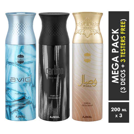 Buy Ajmal Avid Carbon Wisal Deodorant Spray For Men Women