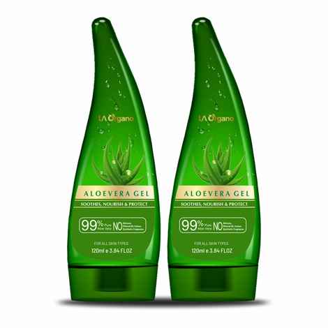 Buy LA Organo Aloe Vera Multipurpose Beauty Gel (Pack of 2) - Purplle