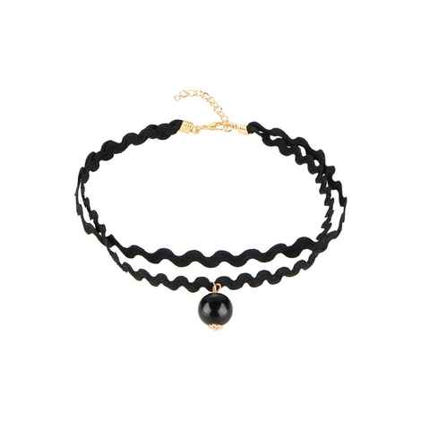 Buy Femnmas Black Pearl Layered Choker Necklace - Purplle