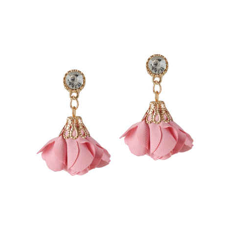 Buy Femnmas Designer Simple Pink Flower Earring - Purplle
