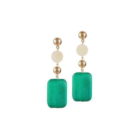 Buy Femnmas Light Green Party Drop Earring - Purplle