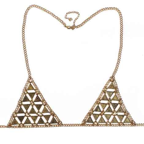 Buy Femnmas Multi Tassel Bra Body Chains - Purplle