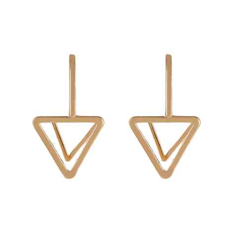Buy Femnmas Golden Triangle Ear Lobe Earring - Purplle
