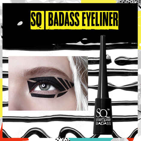Buy Stay Quirky Badass Eyeliner with a Badass Upgrade - Black (3.8ml) - Purplle