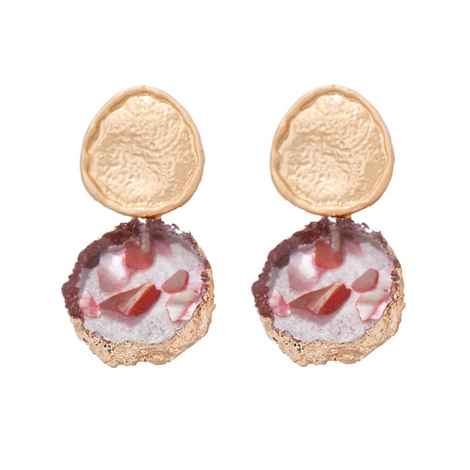 Buy Ferosh Arianna Valentine Red-White Golden Drop Earrings - Purplle