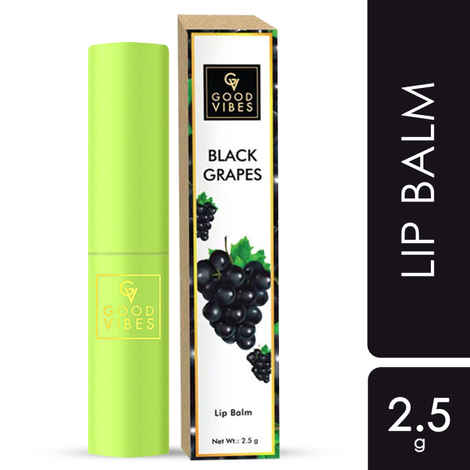 Buy Good Vibes Lip Balm, Black Grapes (2.5 gm) - Purplle