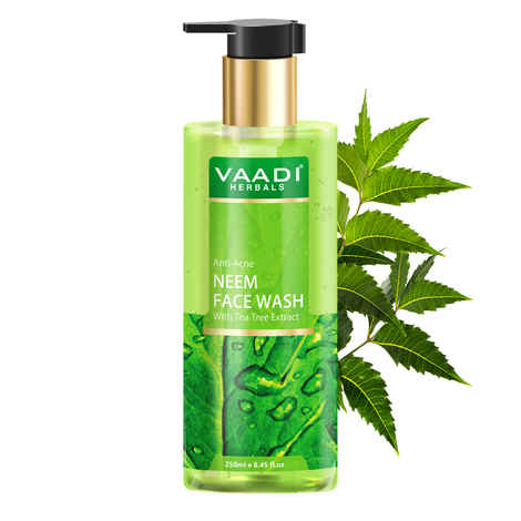 Buy Vaadi Herbals Anti-Acne Neem Face Wash with Tea Tree Extract (250 ml) - Purplle