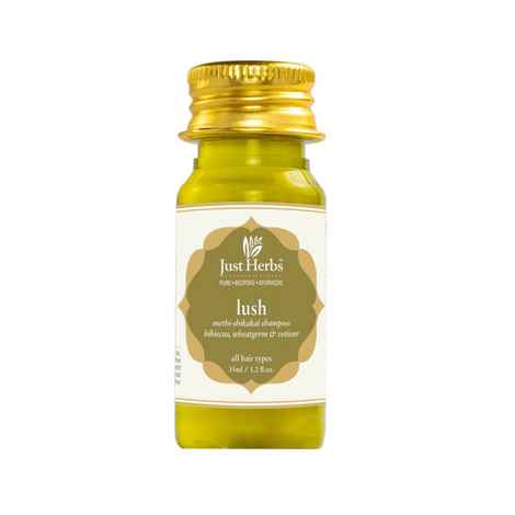 Buy Just Herbs Lush Methi Shikakai Shampoo (35 ml) - Purplle