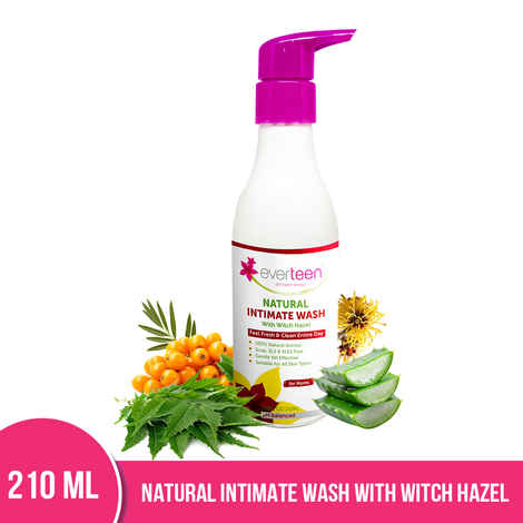 Buy everteen Witch Hazel Natural Intimate Wash for Feminine Hygiene in Moms - 1 Pack (210 ml) - Purplle