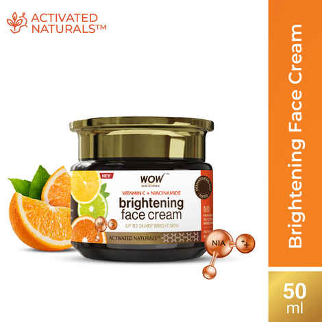 WOW Skin Science Vitamin C Cream for SkinA - Brightening . No Parabens, Silicones, Color, Mineral Oil & Synthetic Fragrance - 50 ml