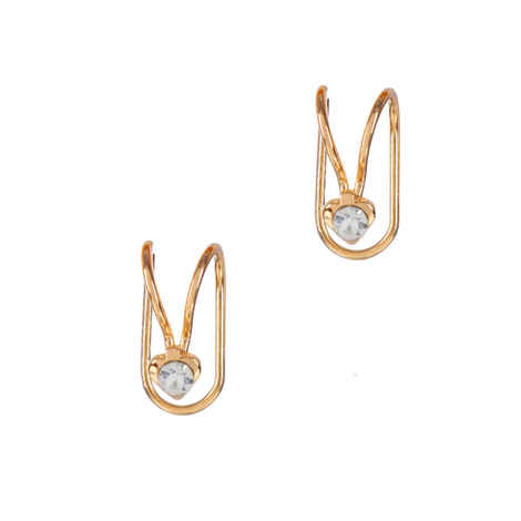 Buy Femnmas Golden Heart Non Pierced EarCuff - Purplle