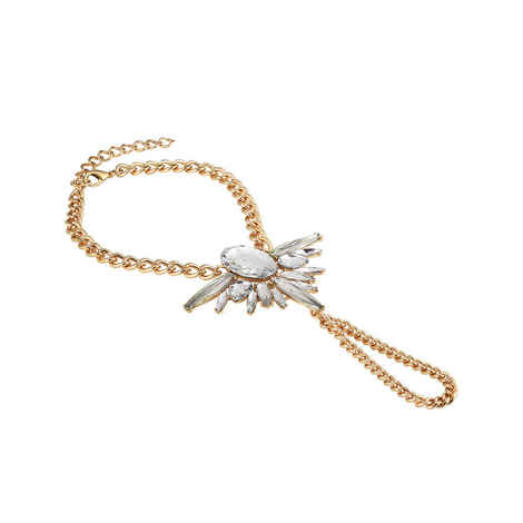 Buy Femnmas Golden Zircon Wing Bracelet - Purplle