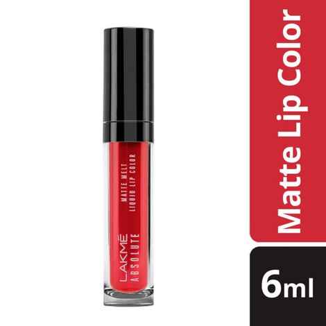 Buy Lakme Absolute Matte Melt Liquid Lip Color - Rhythmic Red (6 ml) - Purplle