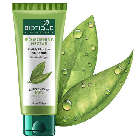 Buy Biotique Bio Morning Nectar Visibly Flawless Face Scrub (50 g) - Purplle