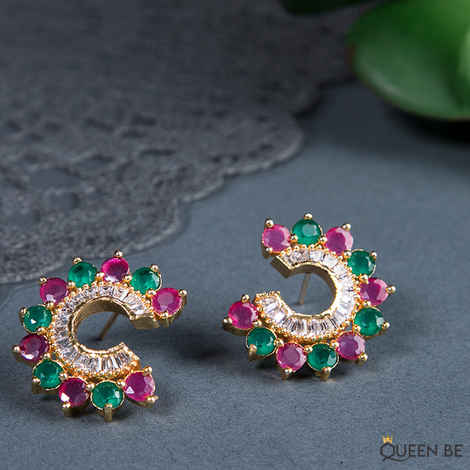 Buy Queen Be Regal Opulence C Studs - Purplle