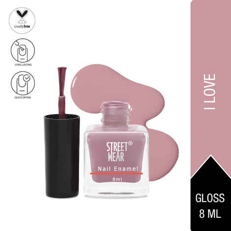 Buy STREET WEAR® Nail Enamel (Revamp) Pretty Girl Collection I Love (8 ml) - Purplle