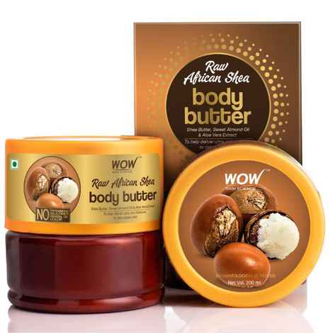 Buy WOW Skin Science Raw African Shea Body Butter (200 ml) - Purplle