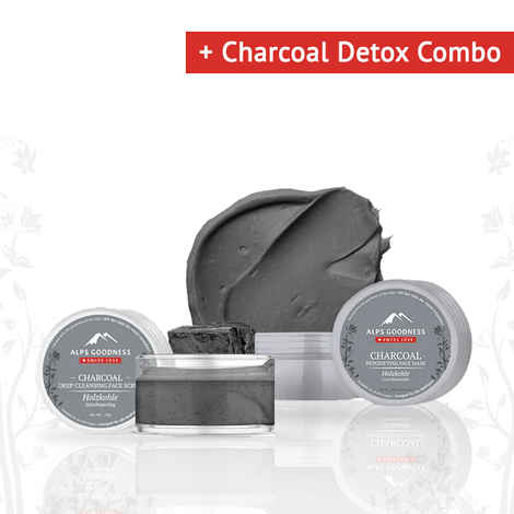 Buy Alps Goodness Charcoal Detox Combo with Scrub and Mask - Purplle