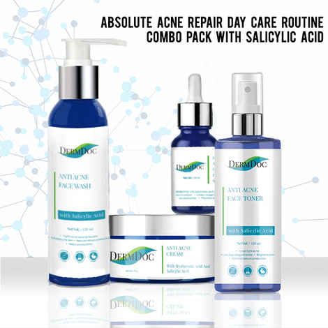 Buy DermDOC Absolute Acne Repair Day Care Routine Combo Pack with Salicylic Acid - Purplle