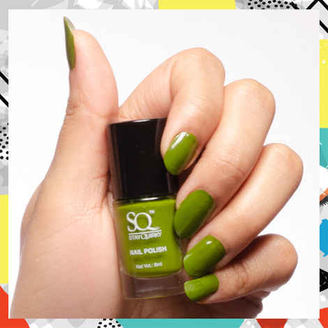 Buy Stay Quirky High on Glam Nail Polish Matcha Pre-shots 2261 | High Shine | Quick Drying | Consistent Shade | One-swipe Application - 6 ml - Purplle