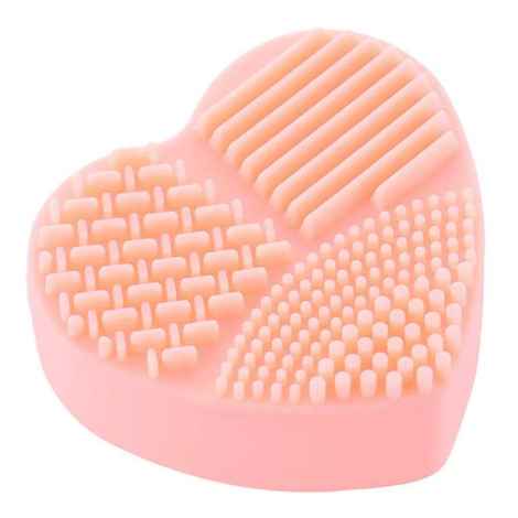 Buy AY Cosmetic Makeup Brush Cleaner, Heart Shape (Colour may Vary) 1 Pc - Purplle