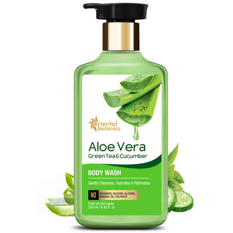 Buy Oriental Botanics Aloevera, Green Tea & Cucumber Body Wash | No Paraben & SLS - (250 ml) - Purplle