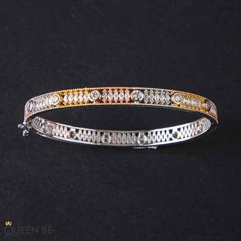 Buy Queen Be Exquisite 3-Toned Bracelet - Purplle