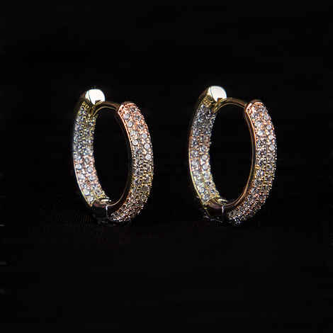 Buy Queen Be Iridescent Etched Earrings - Purplle